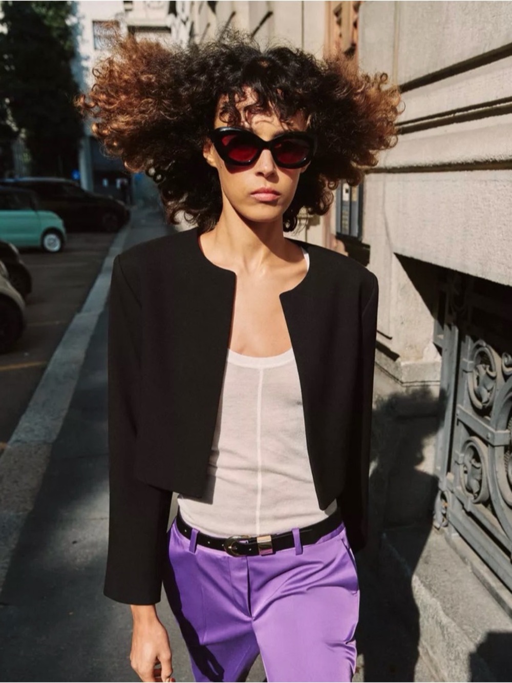 NWT ZARA BLAZER WITH SHOULDER PADS